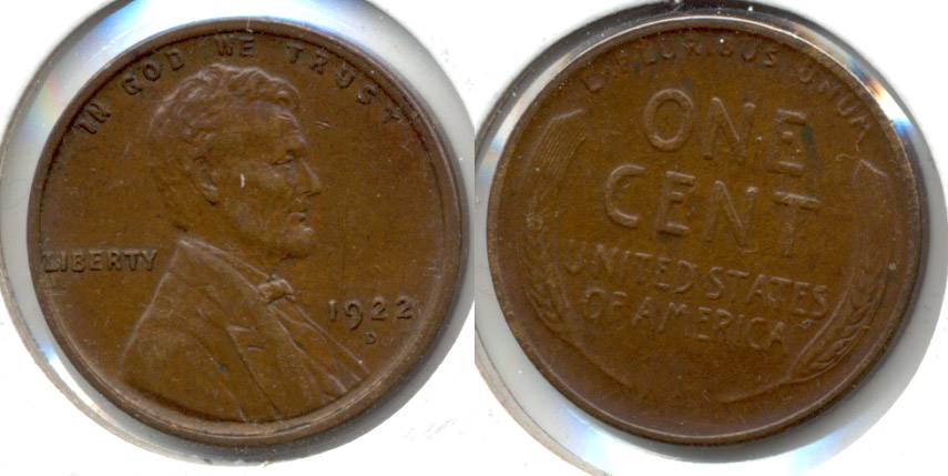 1922-D Lincoln Cent AU-55