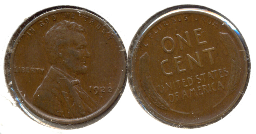 1922-D Lincoln Cent EF-40 d