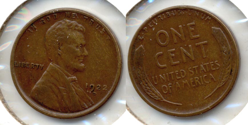 1922-D Lincoln Cent EF-45 d
