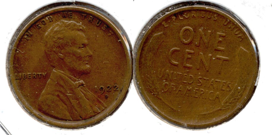 1922-D Lincoln Cent EF-45 e