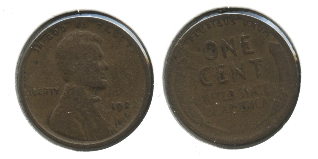 1922-D Lincoln Cent Good-4 #l Cleaned Retoned