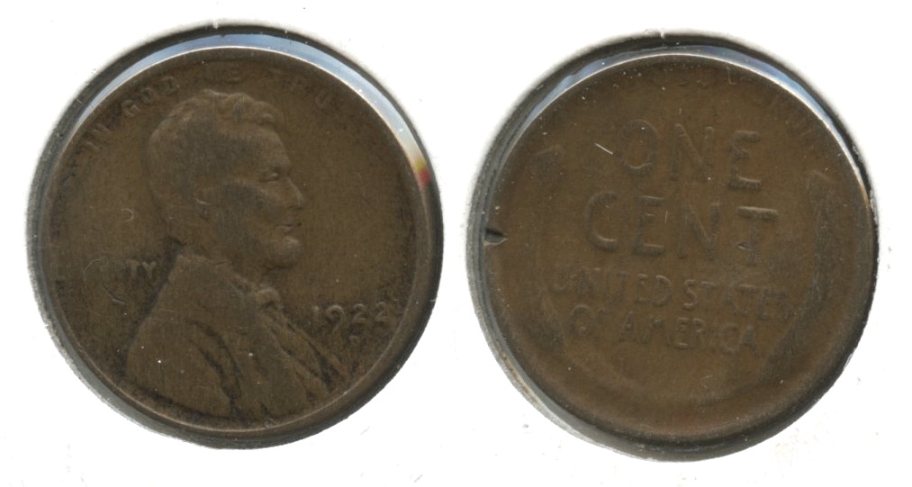 1922-D Lincoln Cent Good-4 #s Reverse Tic