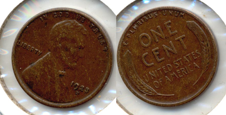 1923-S Lincoln Cent AU-50