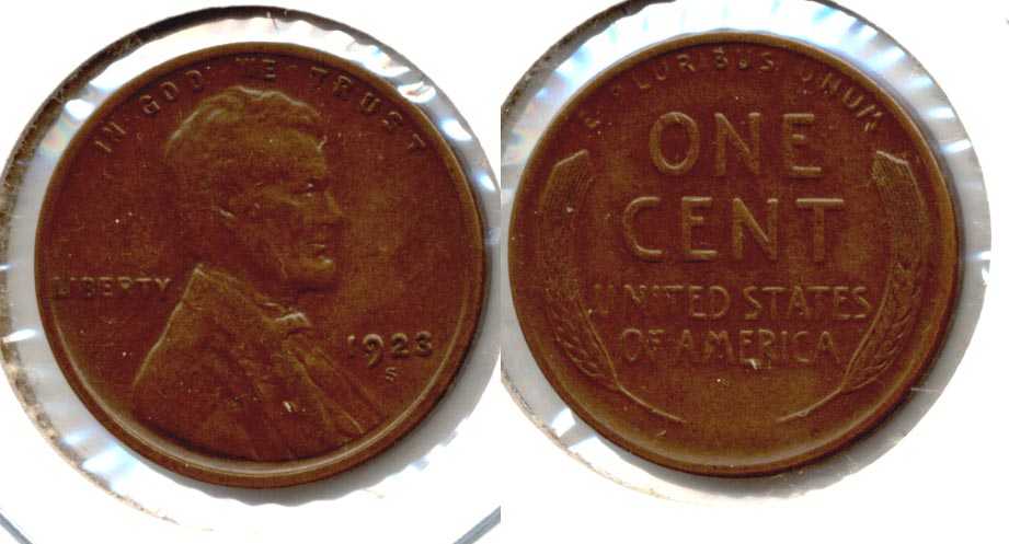1923-S Lincoln Cent AU-50 a