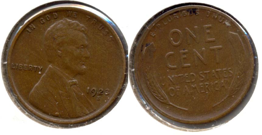 1923-S Lincoln Cent AU-55