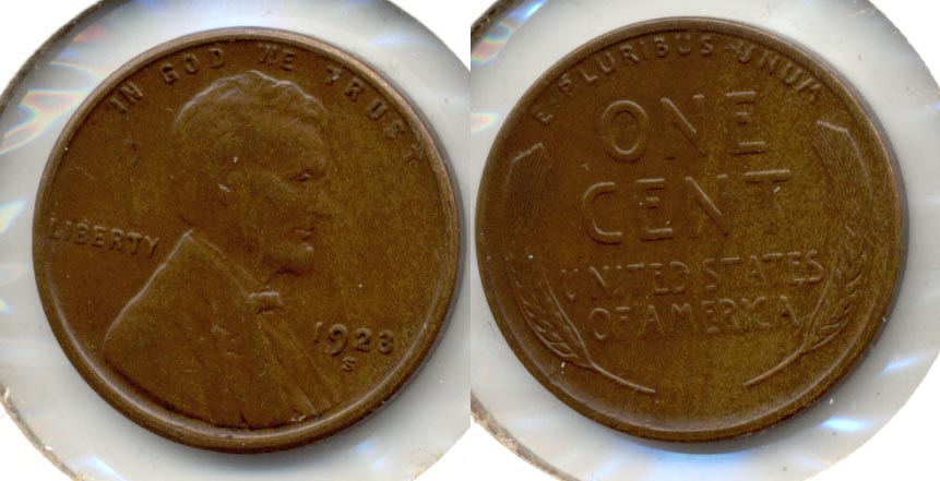 1923-S Lincoln Cent EF-40 d