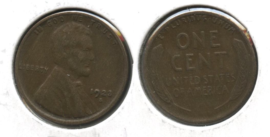1923-S Lincoln Cent Fine-12 #d