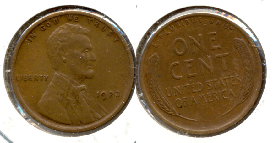 1923 Lincoln Cent AU-50