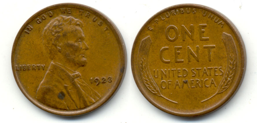 1923 Lincoln Cent AU-50 a
