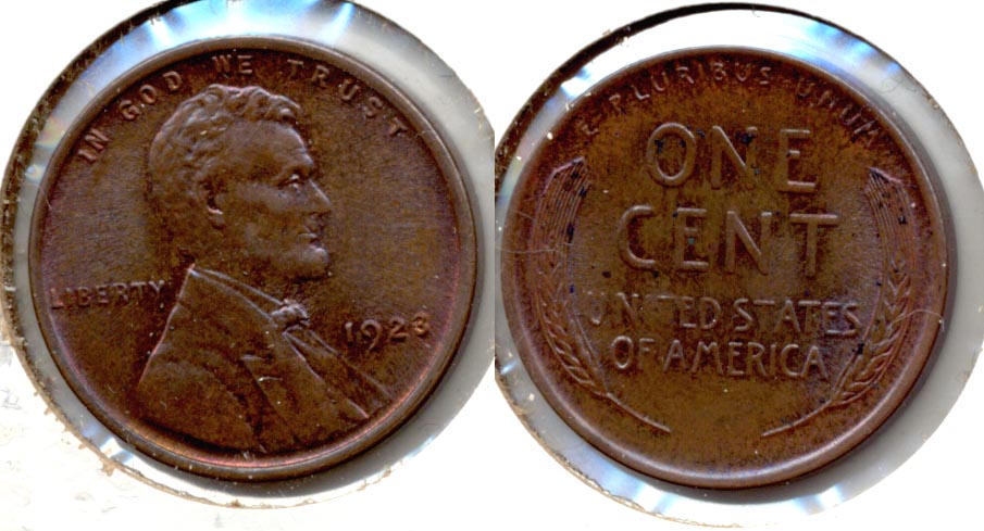 1923 Lincoln Cent MS-60 Brown