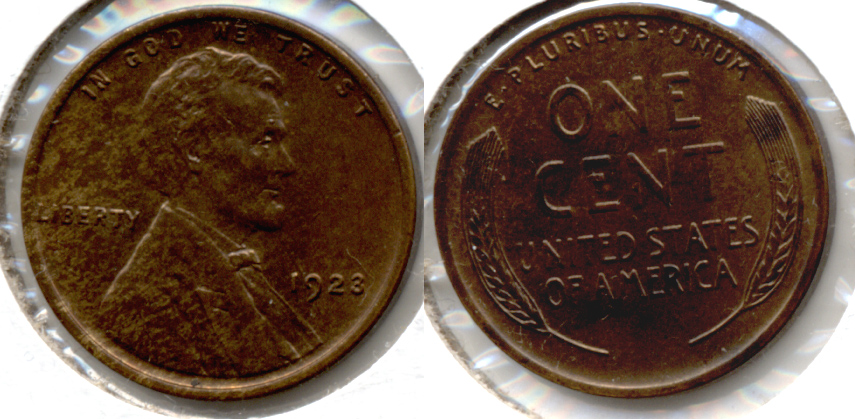 1923 Lincoln Cent MS-63 Brown a
