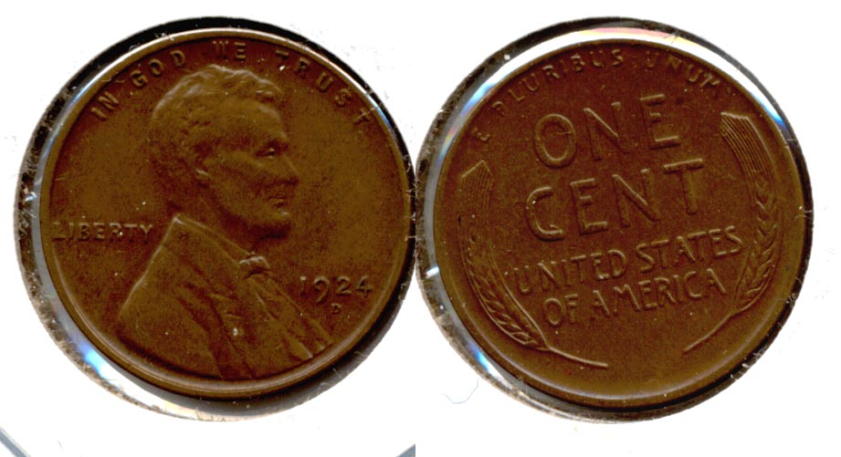 1924-D Lincoln Cent EF-45 a