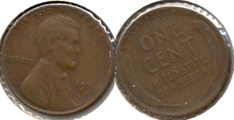 1924-D Lincoln Cent Fine-12 b