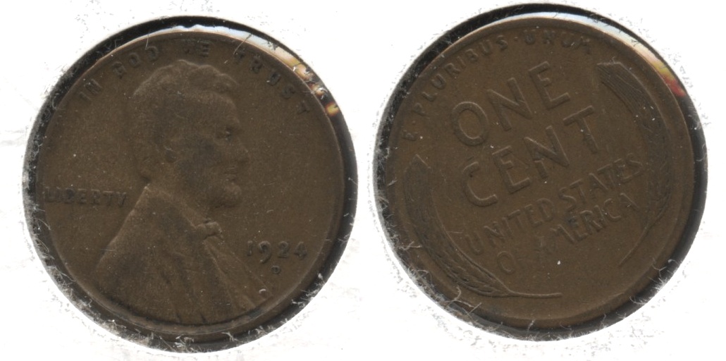 1924-D Lincoln Cent Fine-12 #j