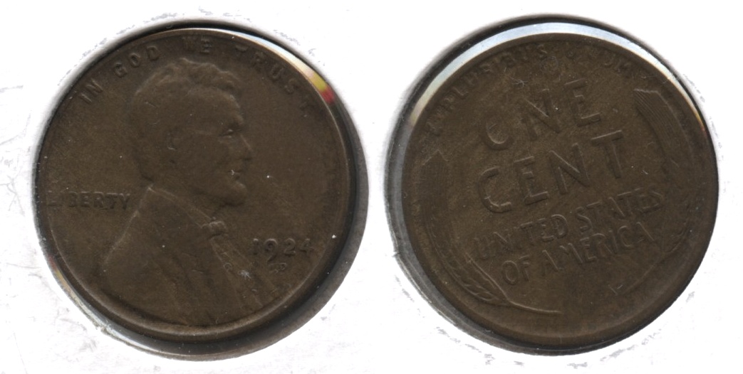 1924-D Lincoln Cent Fine-12 #n