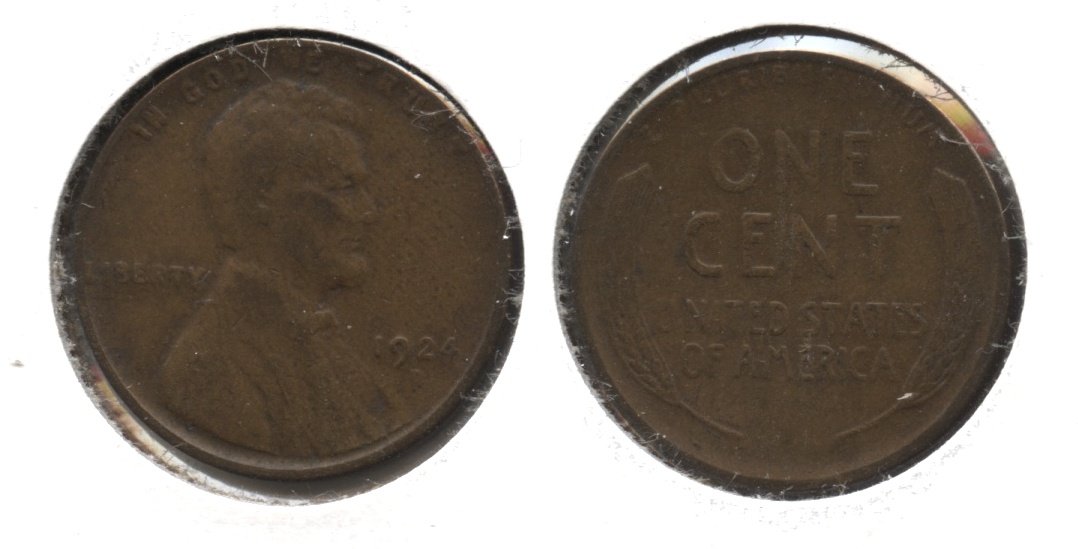 1924-D Lincoln Cent Fine-12 #p