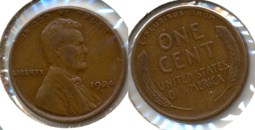1924-D Lincoln Cent VF-20 a
