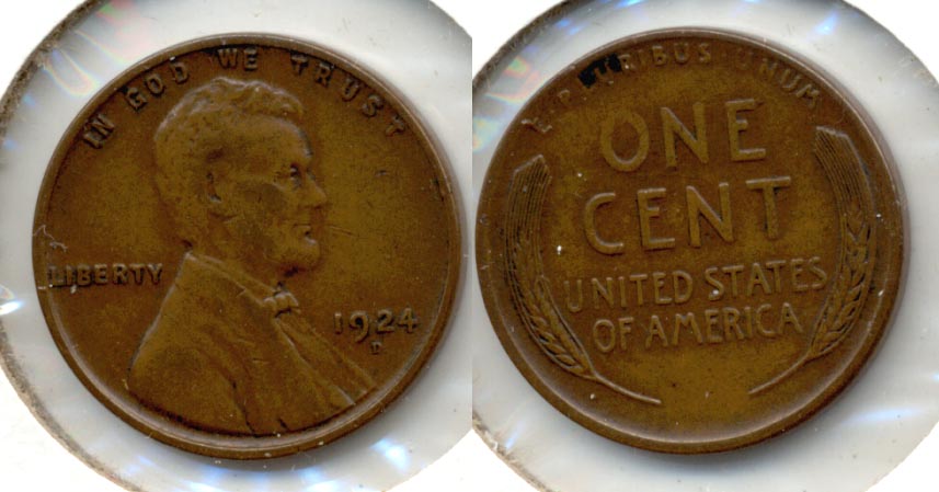 1924-D Lincoln Cent VF-20 c