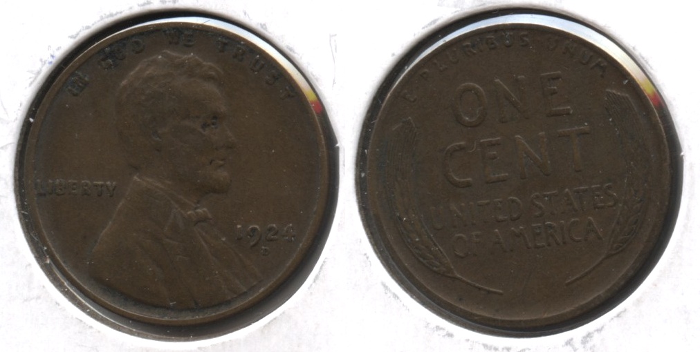 1924-D Lincoln Cent VF-20 #h