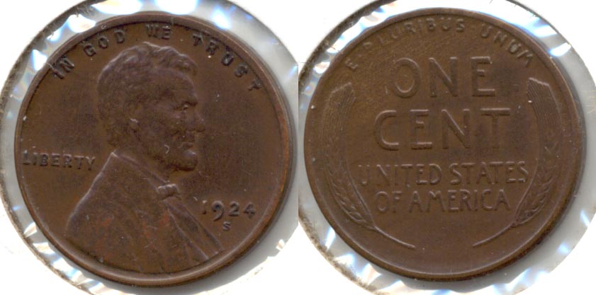 1924-S Lincoln Cent AU-50