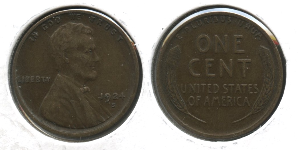 1924-S Lincoln Cent EF-40 #f