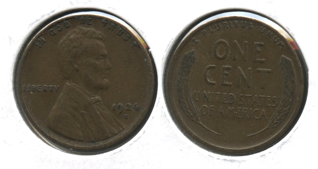 1924-S Lincoln Cent EF-40 #j