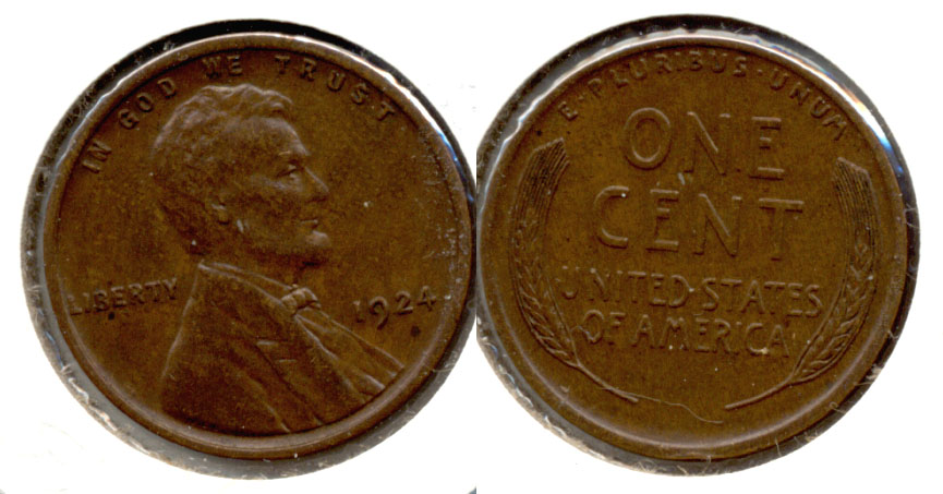 1924 Lincoln Cent AU-50