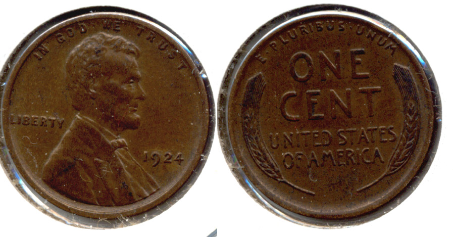 1924 Lincoln Cent AU-50 c
