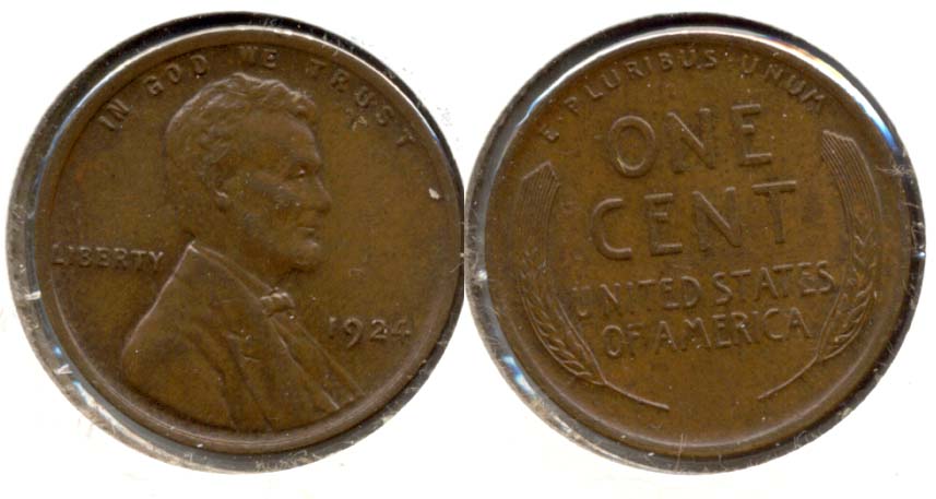 1924 Lincoln Cent MS-60 Brown