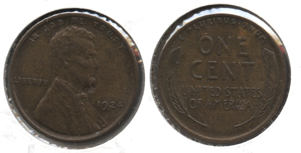 1924 Lincoln Cent MS-60 Brown #b