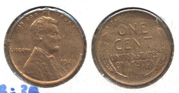 1925-D Lincoln Cent MS-63 Red Brown
