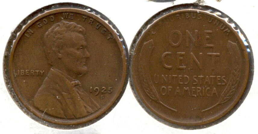 1925-S Lincoln Cent EF-45