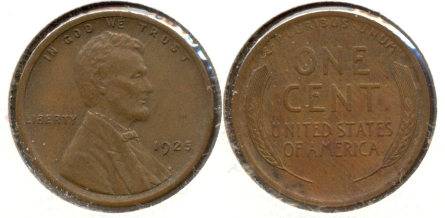 1925 Lincoln Cent AU-50 a