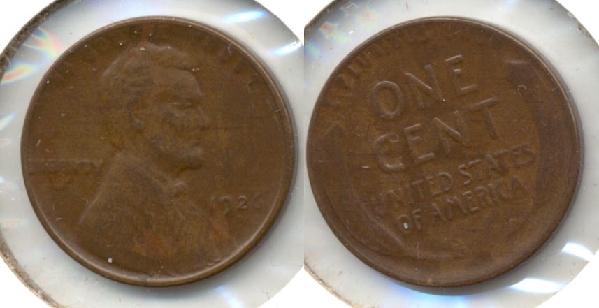 1926-D Lincoln Cent AU-50 Worn Dies