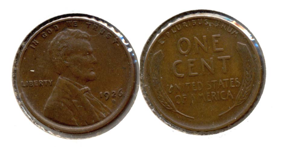 1926-D Lincoln Cent AU-50 a