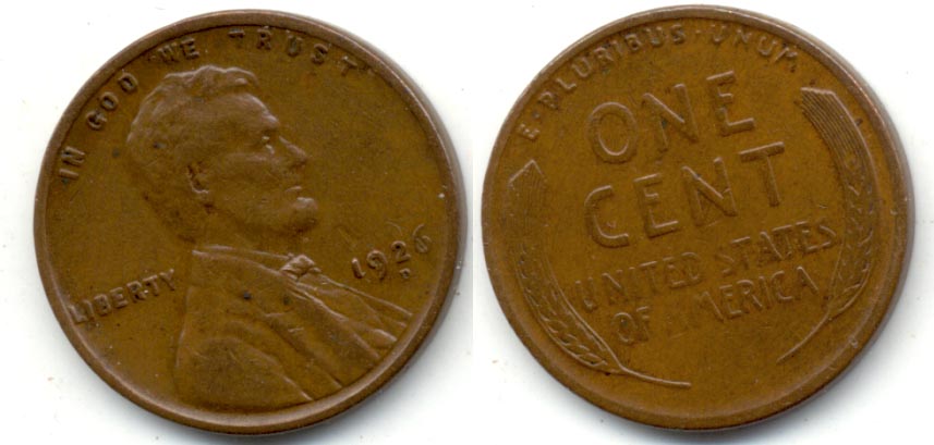 1926-D Lincoln Cent EF-40 d
