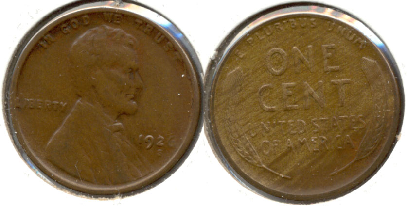 1926-S Lincoln Cent AU-50