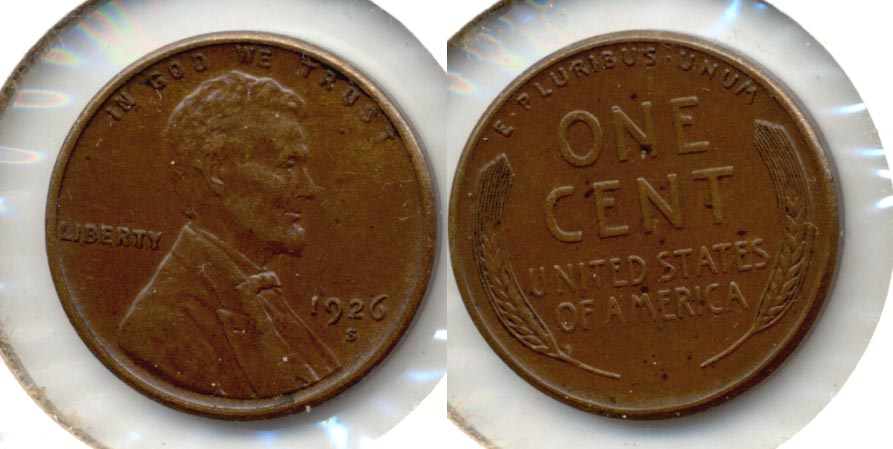1926-S Lincoln Cent AU-50 c
