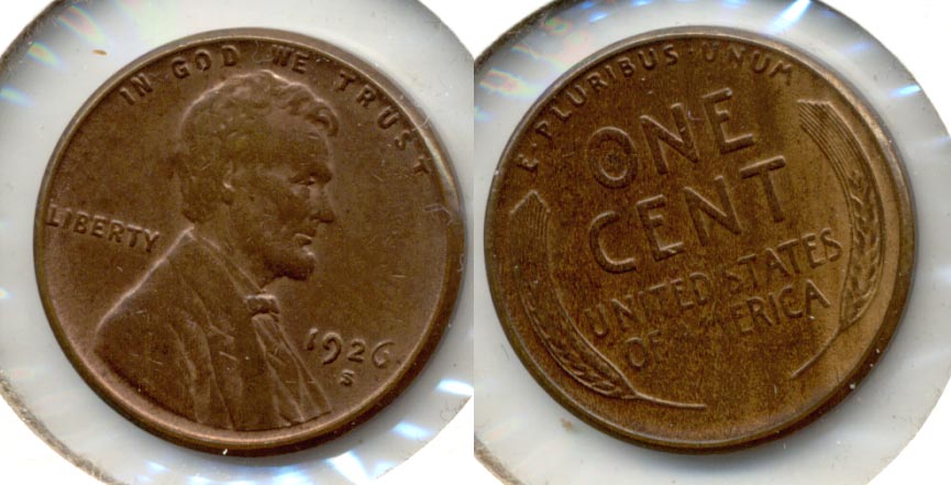 1926-S Lincoln Cent AU-53