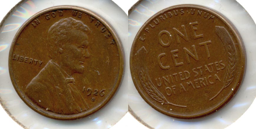 1926-S Lincoln Cent AU-53 a