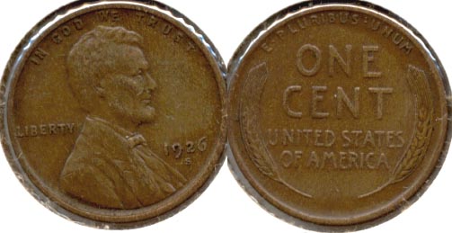 1926-S Lincoln Cent EF-40
