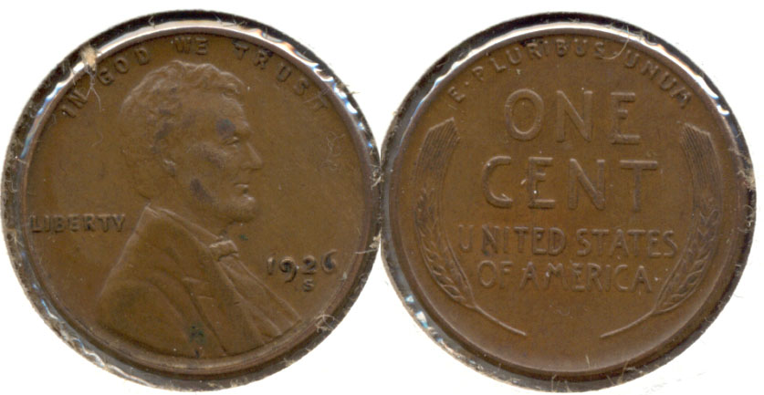 1926-S Lincoln Cent EF-40 b