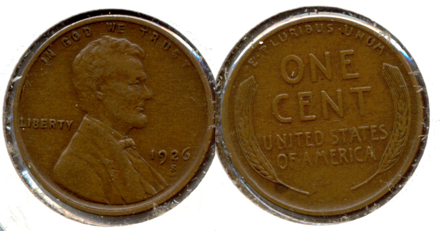 1926-S Lincoln Cent EF-40 n