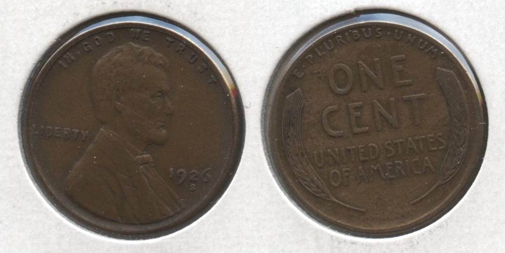 1926-S Lincoln Cent EF-40 #t