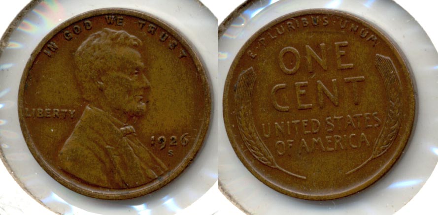 1926-S Lincoln Cent EF-45