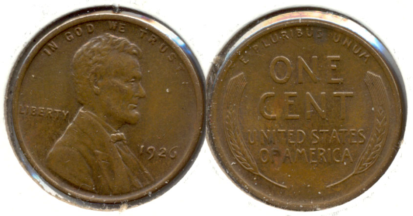 1926 Lincoln Cent AU-50