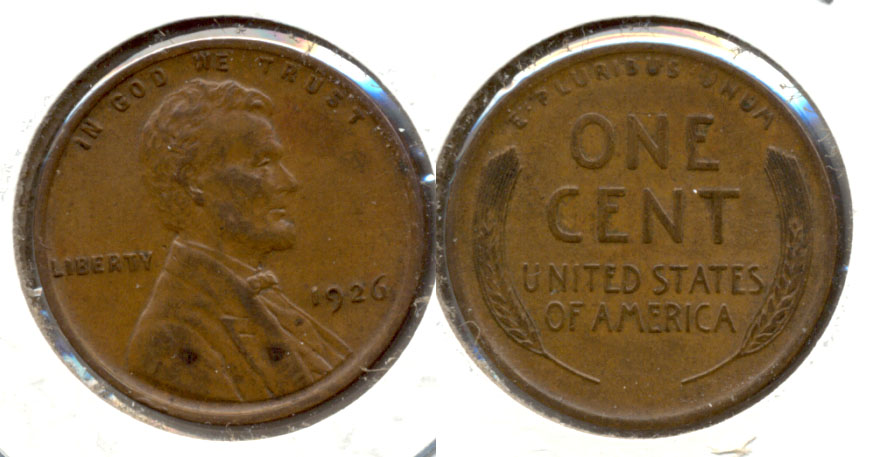 1926 Lincoln Cent AU-50 b