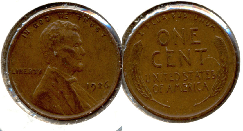 1926 Lincoln Cent AU-50 d