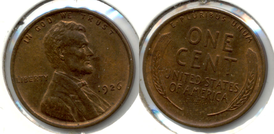 1926 Lincoln Cent MS-60 Brown