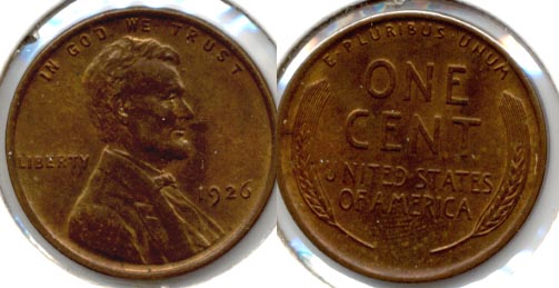 1926 Lincoln Cent MS-60 Brown a